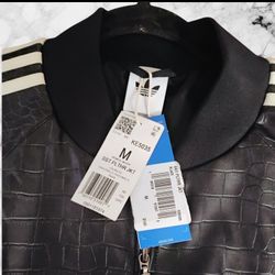 Faux leather Adidas Jacket new