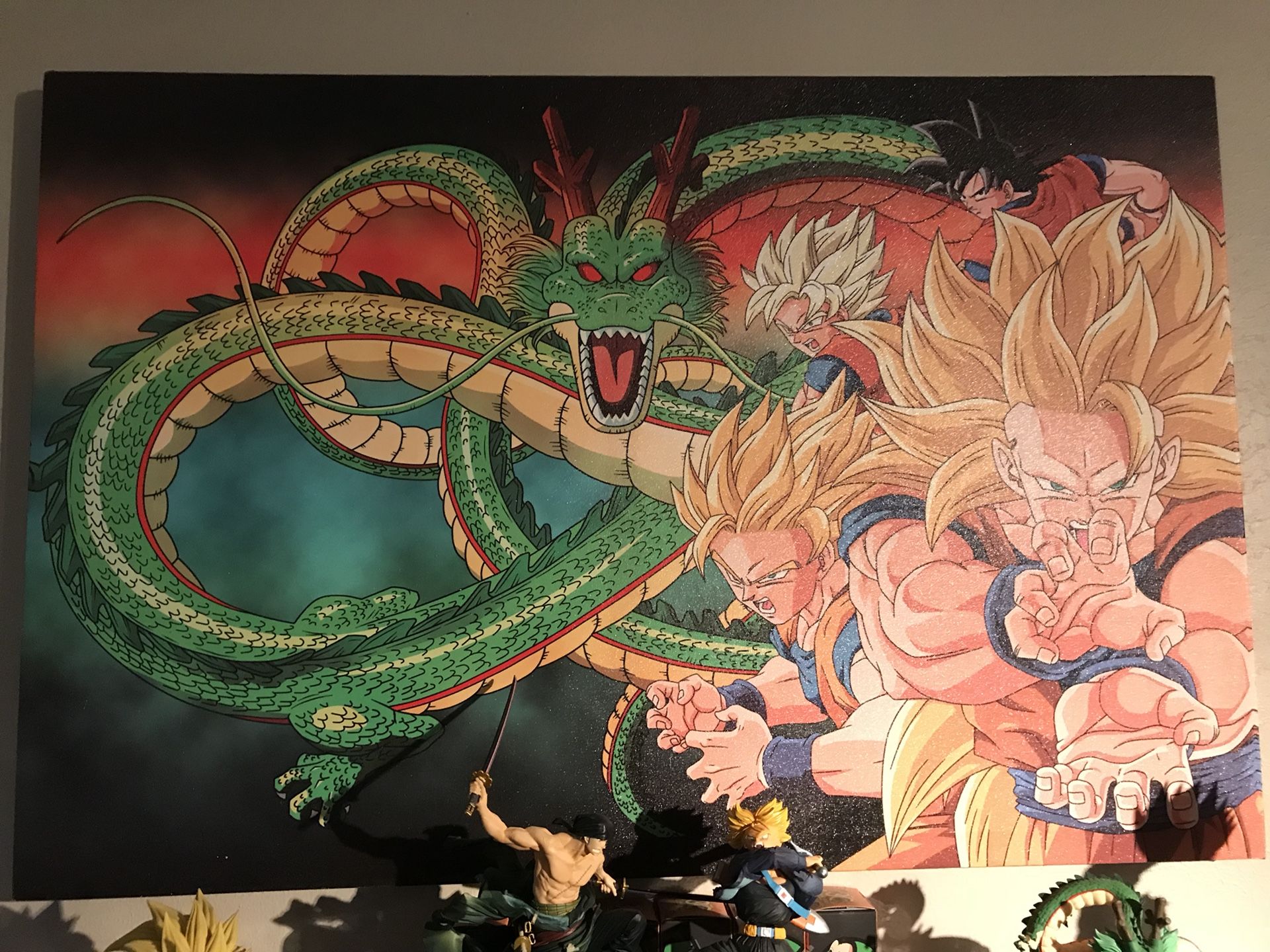 Dragon ball Z wall art canvas figures