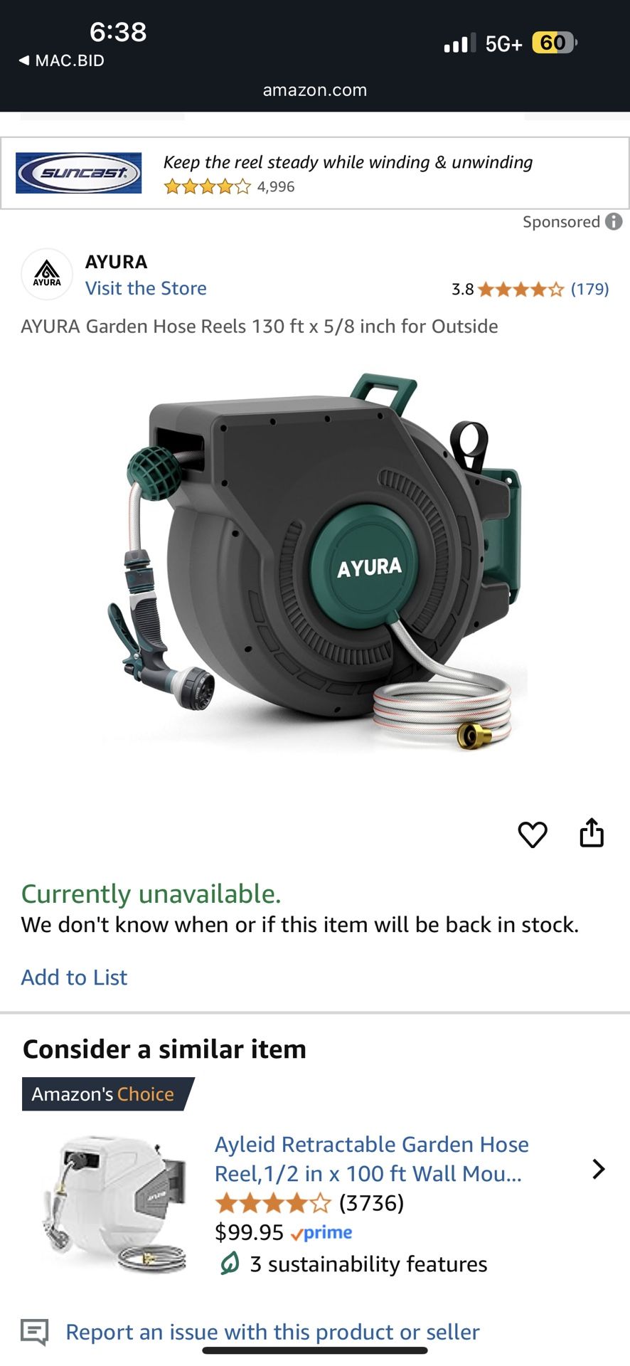 Retractable Water Hose  