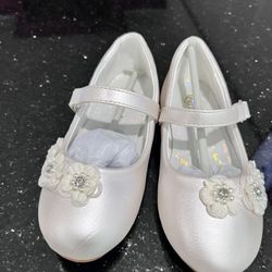 Parrosoo Flower Girl Dress Shoes