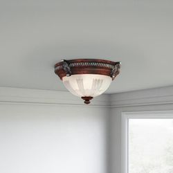 Hampton bay bercello estates outlet flush mount fixture