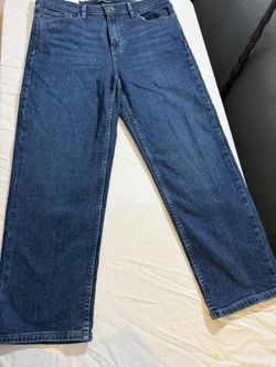 Calvin Klein Women’s Straight Leg Jean Dark Blue Size 14 NEW
