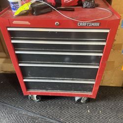 CRAFTSMAN 2000 Series 26.85-in W x 34.27-in H 5 -Drawer Steel Rolling Tool Cabinet ( Red )
