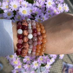 Crystal Bracelet Set (Moonstone & Jade) Nature Is A Lover