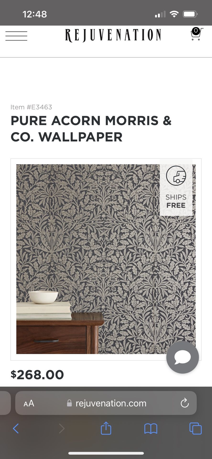 Rejuvenation Morris & Co wallpaper (3 Rolls)