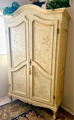 Unique Country French Hand Painted Armoire/Wardrobe
