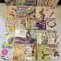 Lot Of 25 Various Beading Hobby Craft Magazines