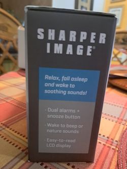 Sharper Image Sound Machine Alarm Clock