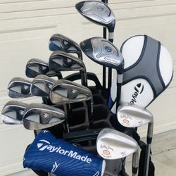 Taylormade Golf Set Irons 3-PW with Steel Shafts, Taylormade Driver