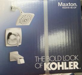KOHLER, Maxton Tub and Shower Set - 1 Handle - Polished Chrome
