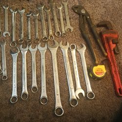 All Size WRENCHES, Heavy Duty Pipe Wrench , Tape Measurer