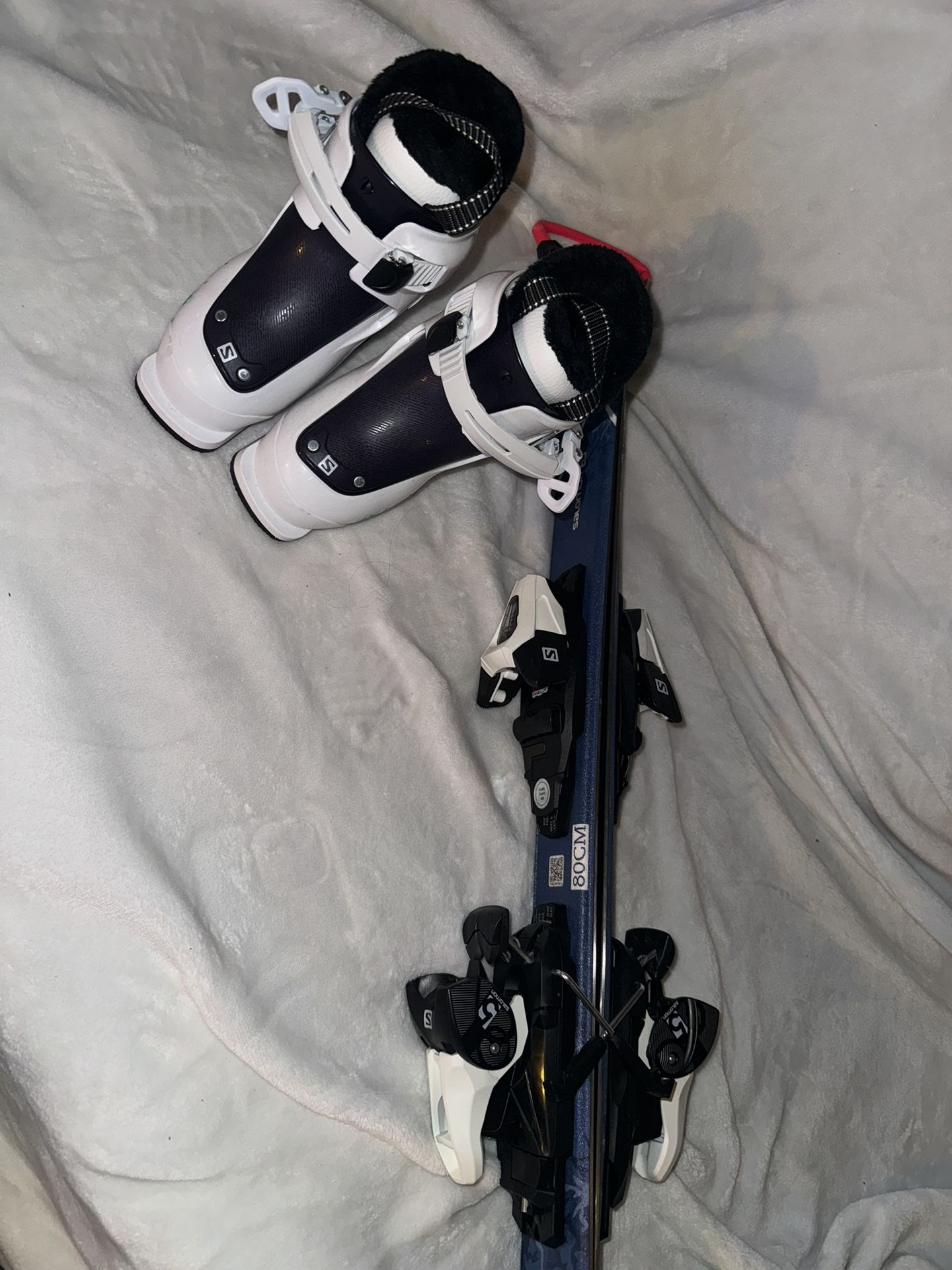 Salomon Child’s Ski Boots And Ski is