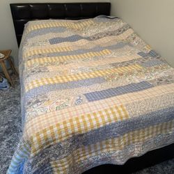 Full size bed frame and mattress 