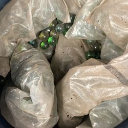 Bucket Of Clear Marbles