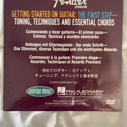 Fender DVD Learn To Play Guitar - Brand New 