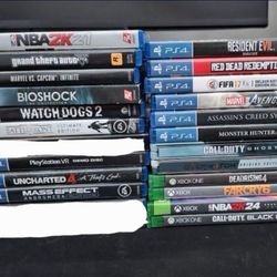 Xbox One And PS4 Games