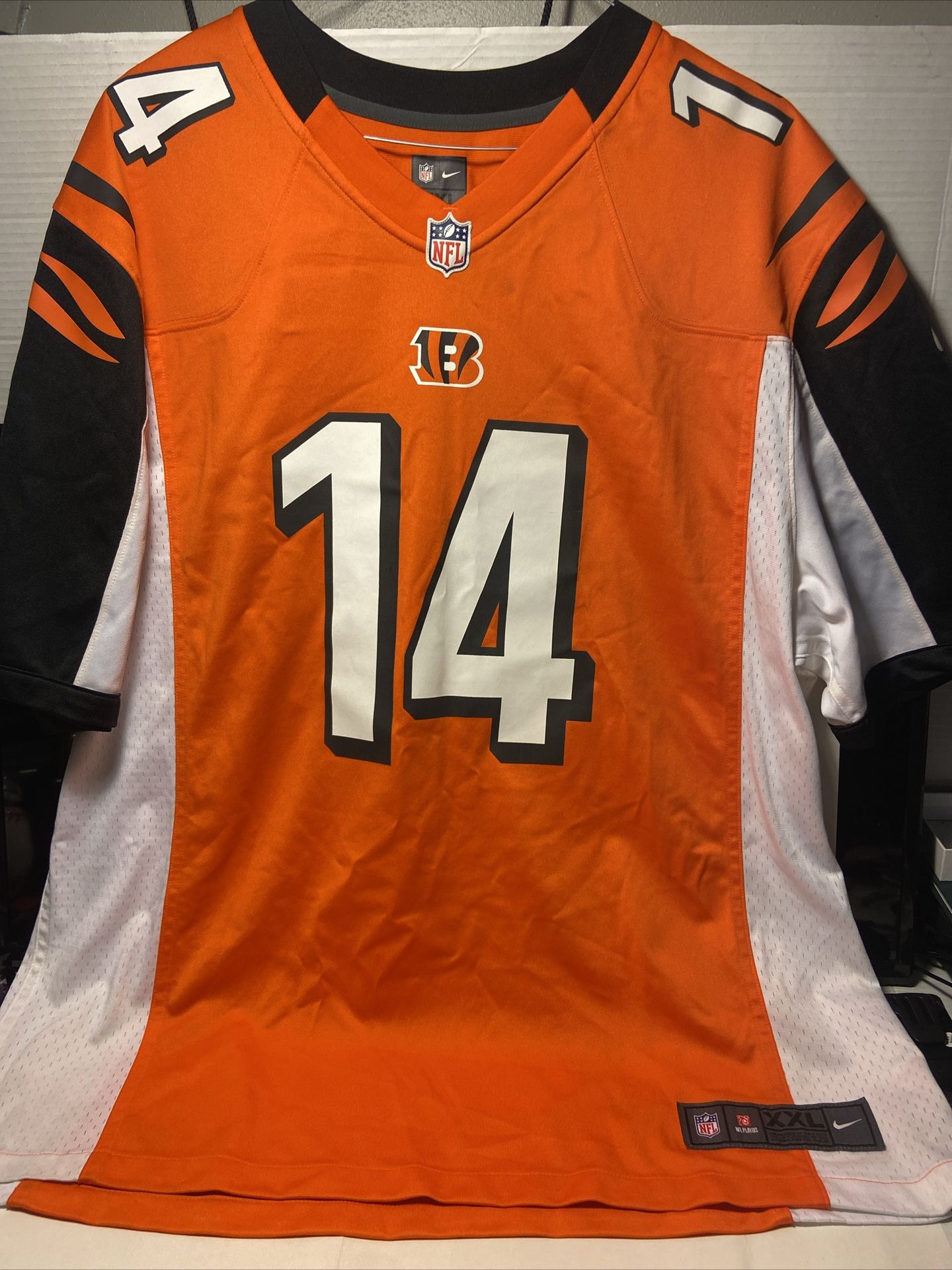 Andy Dalton #14 Cincinnati Bengals NFL Nike On Field Black Jersey Men’s XXL