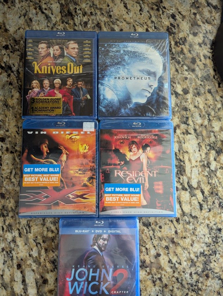 Blu Ray Movies $5 Each New