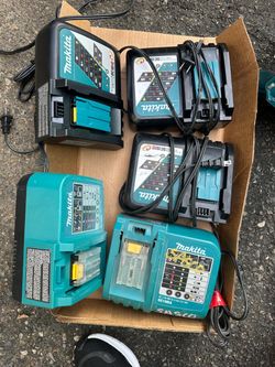 Makita Battery Chargers Lot of 5