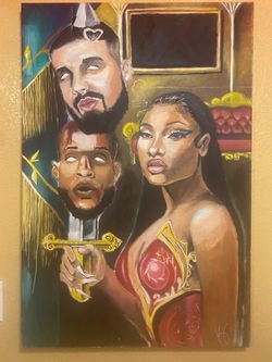 The MAN EATER. 24” X 36” oil on canvas