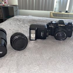Whole Professional Camera Set Up With Case
