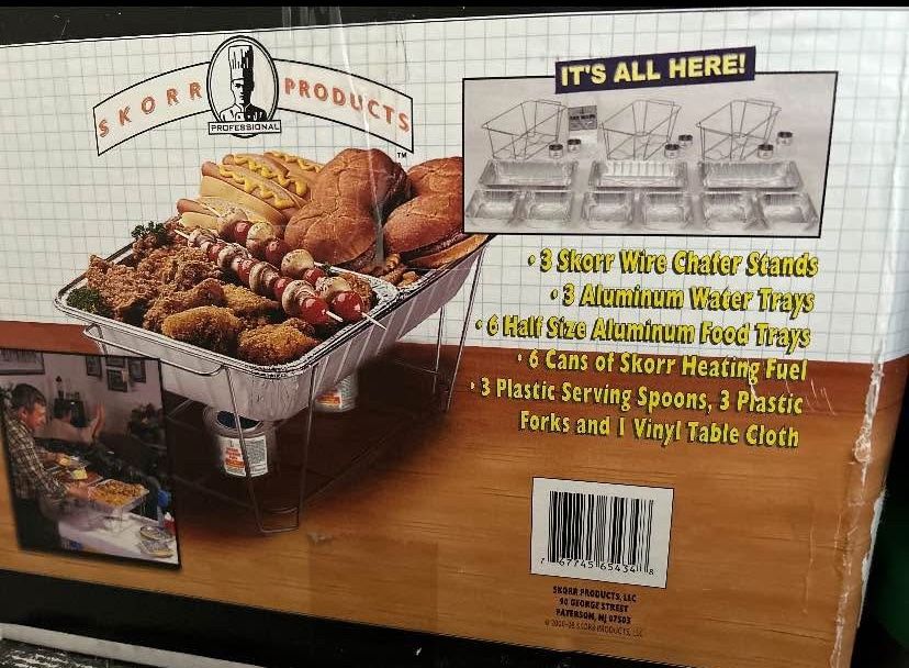 Food Trays, Wire Chafer Stands Etc