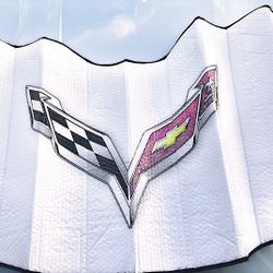 Sun visor windshield cover