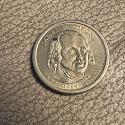 James Madison Dollar Coin Used