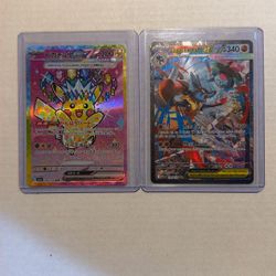 Mega Lucario Ex And Pikachu Ex