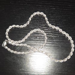 Sliver  Chain 22 Inches 4mm