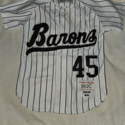 Headgear Classics Kids Birmingham Barons Michael Jordan Baseball Jersey. From The Jordan Baseball Era. Which Makes This Special Amd Rare