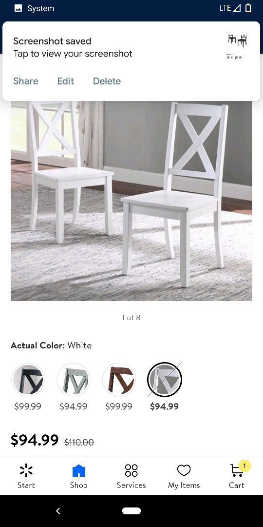 Brand New Assorted Color Kitchen Table Chairs