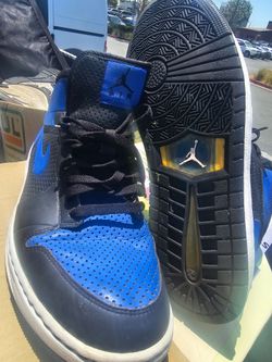 Size 10.5 -Nike Air Jordan Alpha Varasity Royal Blue/blk 392813-007with No Box