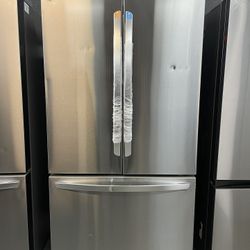 LG French Door Counter Depth Plain Face Refrigerator With Water And Ice