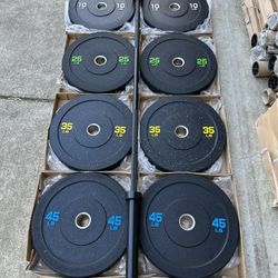 Brand New Olympic Weights And Barbell 