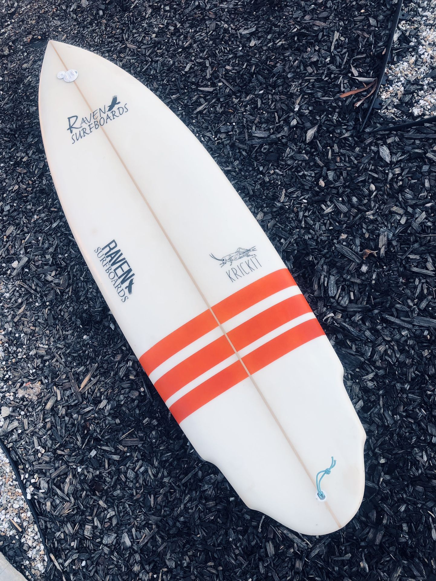 Surfboard Sale, 6’8” Raven Krickit Model Surfboard For Sale