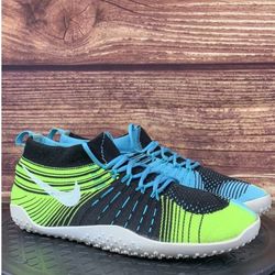 Nike Blue and Green Athletic Shoes Lightweight Performance Design