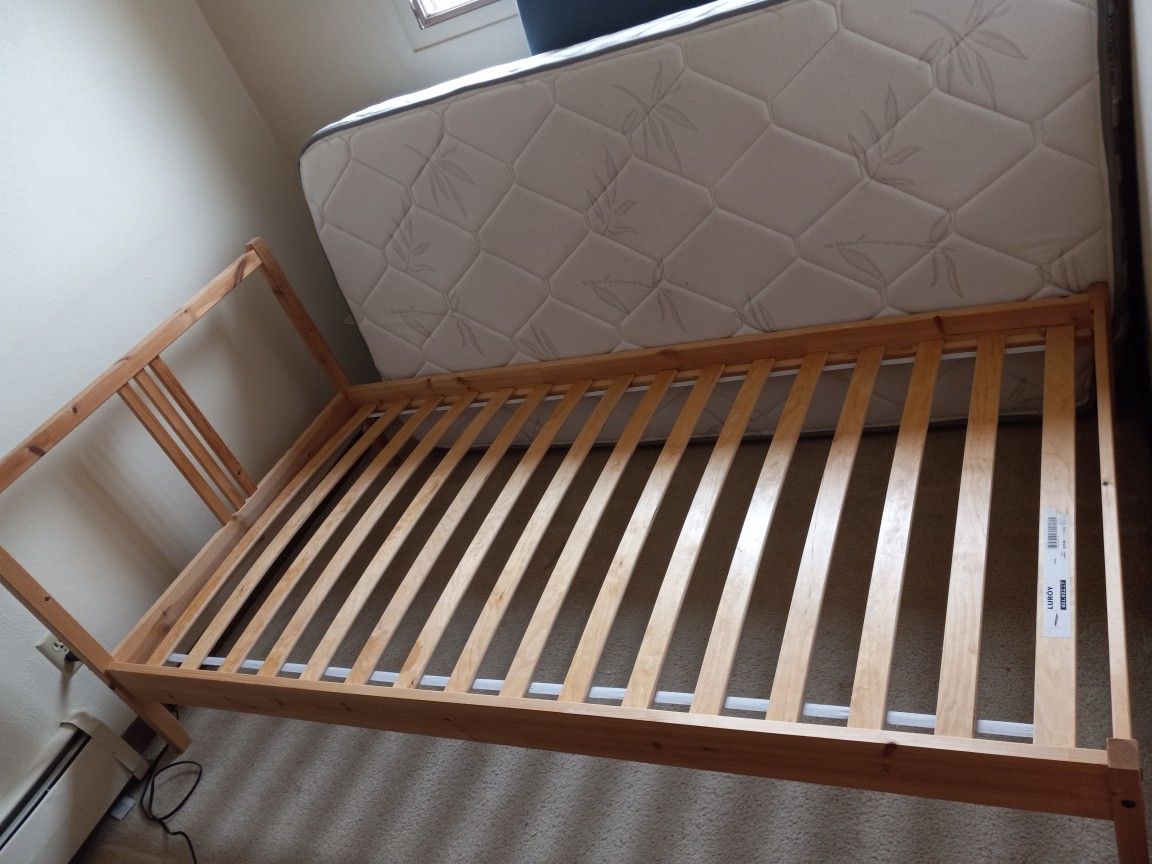 Bed Frame With Mattress Best Offer. Must Pick Up Today. 