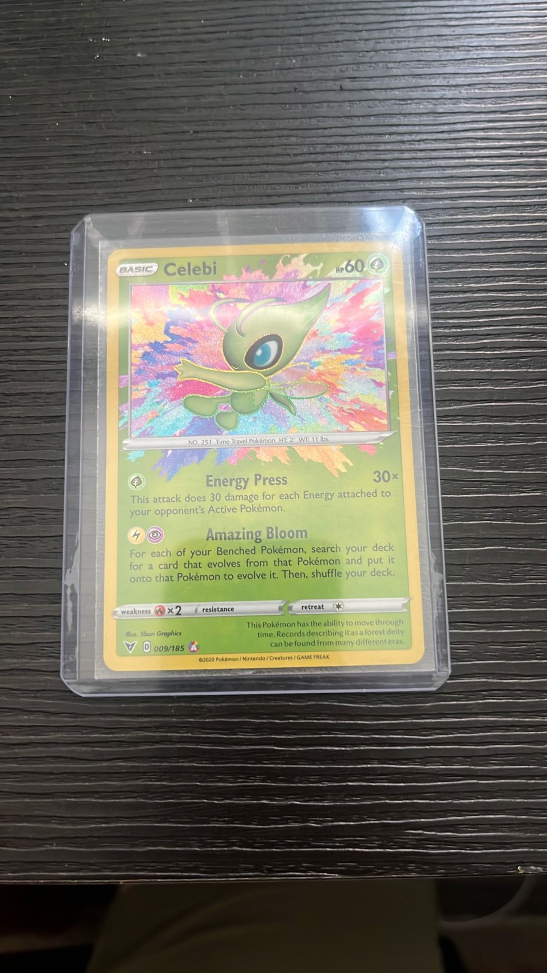 Celebi MINT Pokemon Card