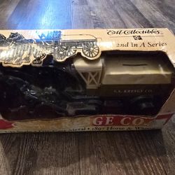 2002 Ertl 1892 Horse And Wagon Bank