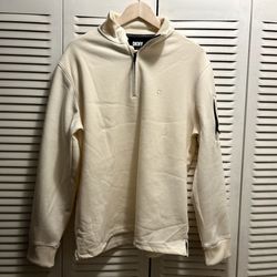 DKNY Sweatshirt Pullover Eggshell White Large
