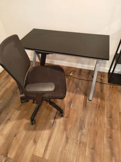 Desk and chair