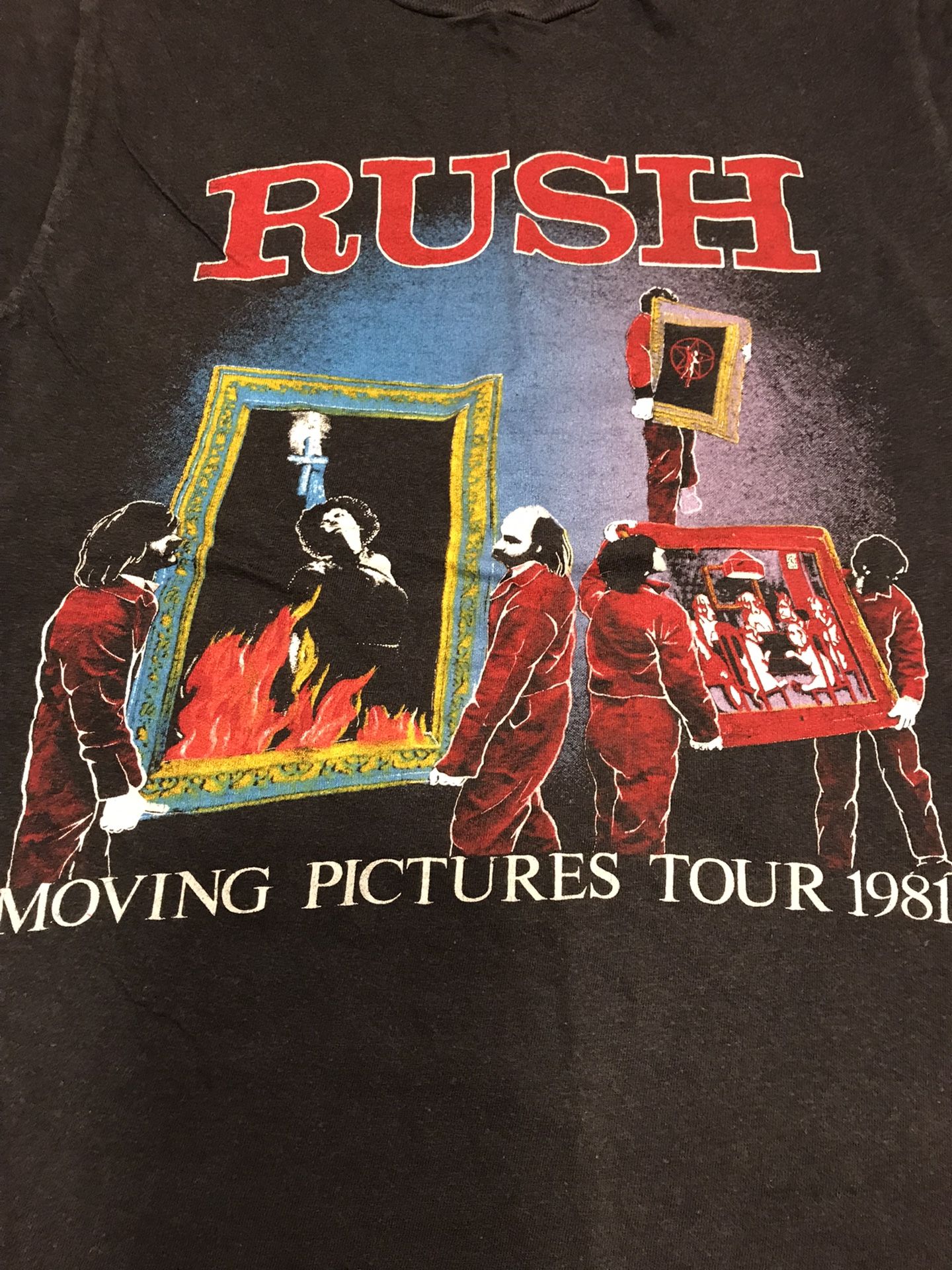 Rush Vintage Moving Pictures 1981 Concert Shirt