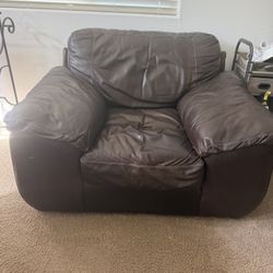 Leather Love Seat