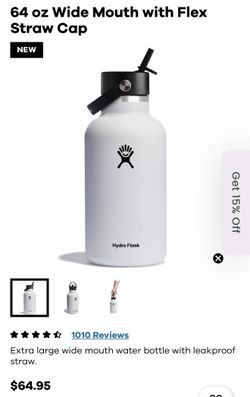 64 Oz White Hydroflask