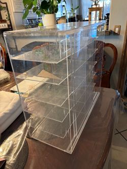 Clear Acrylic Display Case with Shelves