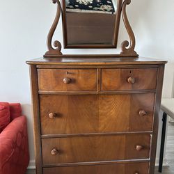 Antique dresser with mirror