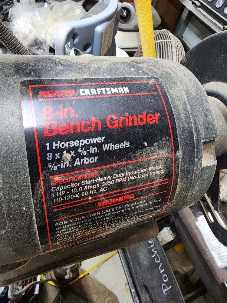 Bench Grinder and Buffer.