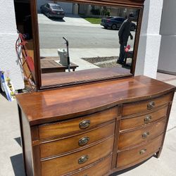 Antique Dresser With Mirror