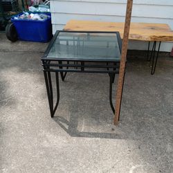 Table With Beveled Glass